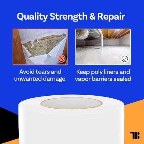Vapor Barrier Tape - 4 inch x 180' Roll, Made in USA - Image 3