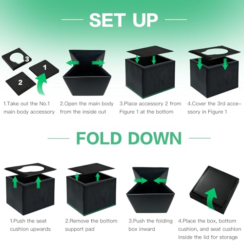 4-in-1 Outdoor Foldable Portable Toilet with Lid - Instant - Image 7
