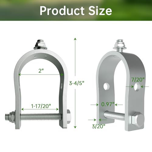 Universal Tube Bracket Kit for Automatic Gate Opener Systems - Image 3