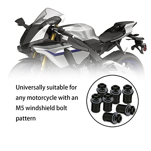 BELOMI 10 Pack 0.71 x 0.4 Inch Motorcycle Windshield Bolt - Image 7