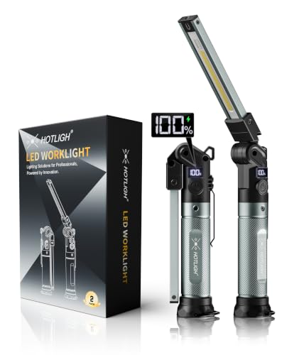 2Pack Magnetic Work Light,1500 LM Magnetic Flashlight - Image 2