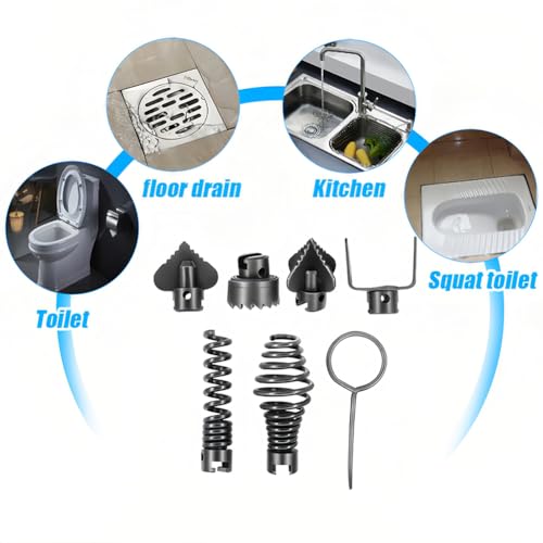 Joyzan Drain Cleaner Cutter Head, Pipeline Cleaning Cutting Set - Image 6
