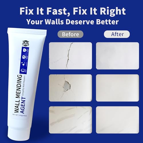 Drywall Repair Kit - 8.8oz Wall Repair Paste Tube, White - Image 5