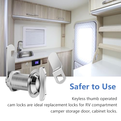Thumb Operated Offset Cam Lock, 1" Cylinder Fits on 0.7" - Image 7
