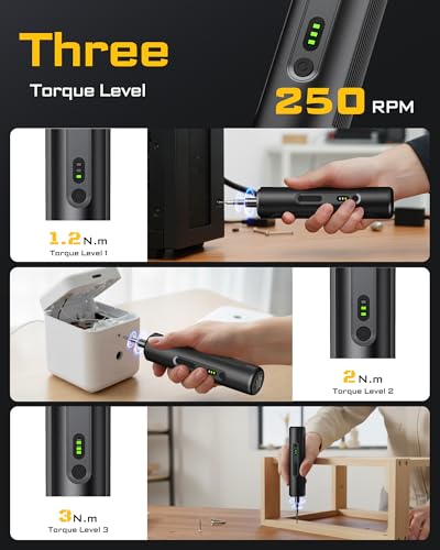 MrToNo Electric Screwdriver Set, Power Screwdriver with 33 - Image 4