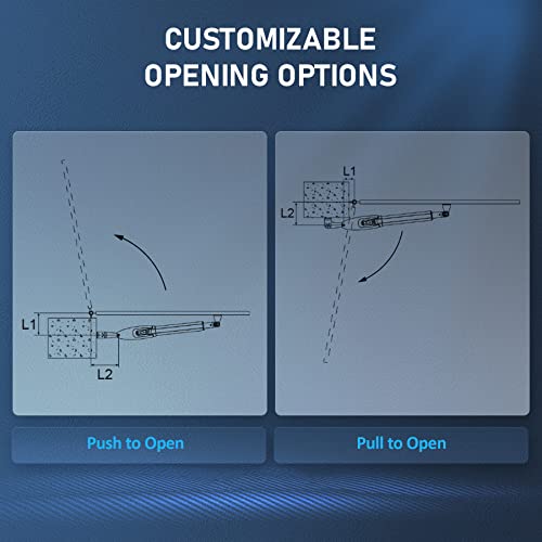 CO-Z Automatic Gate Opener Kit, App Compatible Smart Single Swing - Image 5