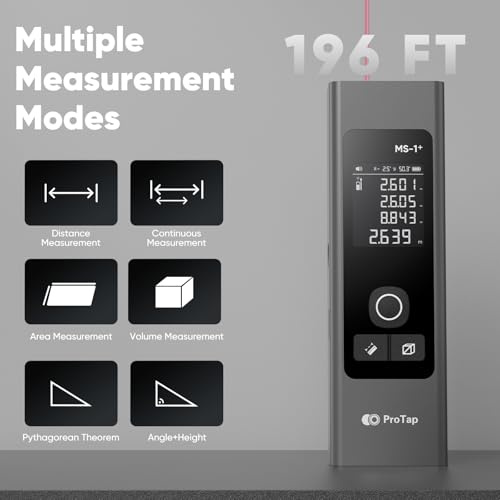 2-in-1 Laser Measure & Line Laser 196 FT - Distance Meter - Image 4