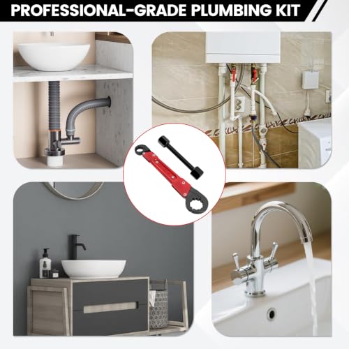 5 Pcs Plumbing Tools Kit with Angle Stop Wrench Kit - Image 6
