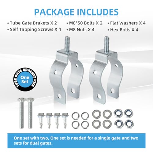 Universal Tube Gate Bracket Kit for Automatic Swing Gate Opener - Image 5