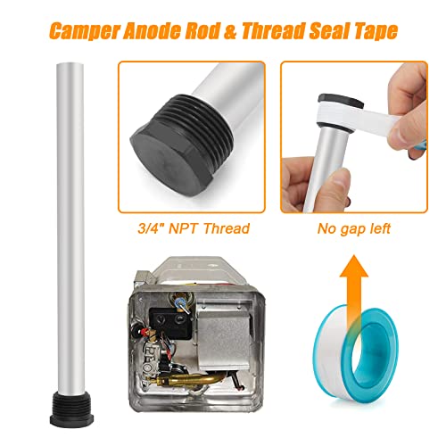 2+1Pcs Camper Hot Water Heater Anode Rod With Wrench | Hand Tools - Image 5