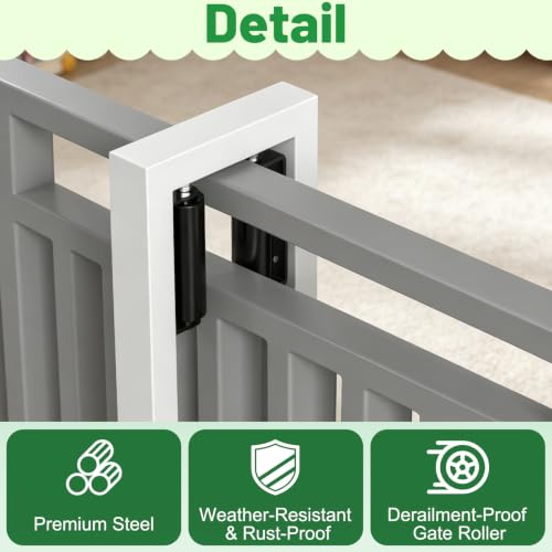 2 Pack 6" Sliding Gate Roller Guide with C-Sliding Gate Bracket - Image 5