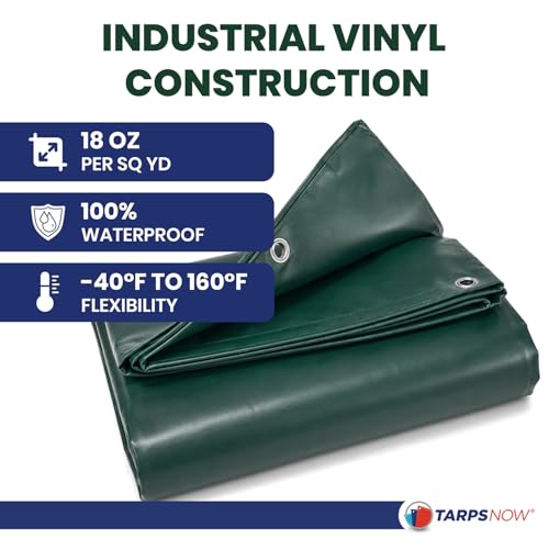 Tarps NowVinyl Tarp with Stainless Steel Grommets, (6' x 8') - Image 3
