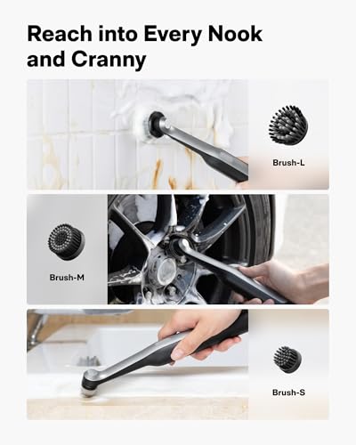 HOTO Wand™ Cordless Spin Scrubber, Electric Grout Brush - Image 4
