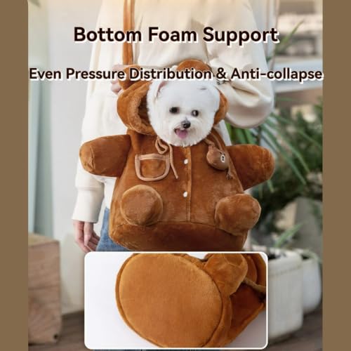 Cat Puppy Cute Bear Bee Carrier Backpack up to 13 lbs(Bear,S) - Image 7