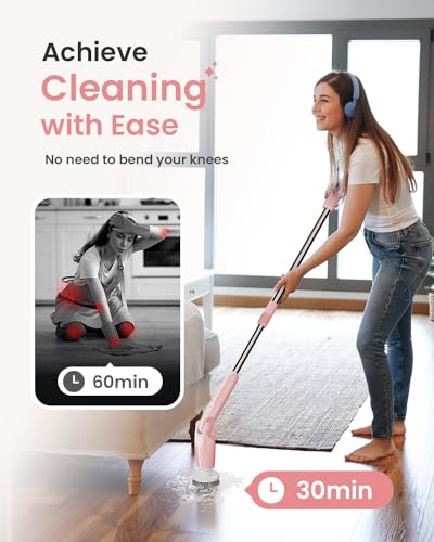 Leebein Electric Spin Scrubber, Shower Scrubber with 4 - Image 3