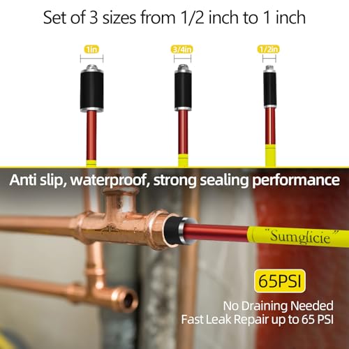 Plumbing Plug Tool Kit, Water Stopper for Pipes 1/2" - Image 3