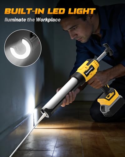 Cordless Caulking Gun Compatible With DeWalt 20V Max | Home Repair - Image 4