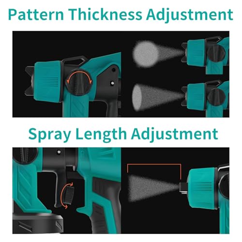 21V Cordless Paint Sprayer, 1000ml Container HVLP Handheld - Image 3