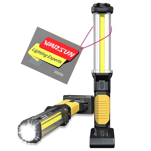 WARSUN Rechargeable COB LED Work Light-Magnetic Hands-Free - Image 2
