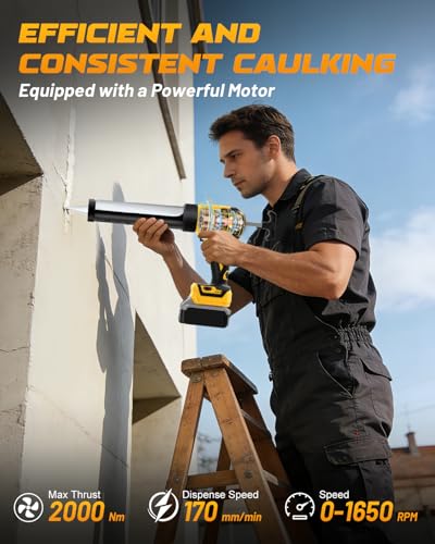 Cordless Caulking Gun Compatible With DeWalt 20V Max | Home Repair - Image 7