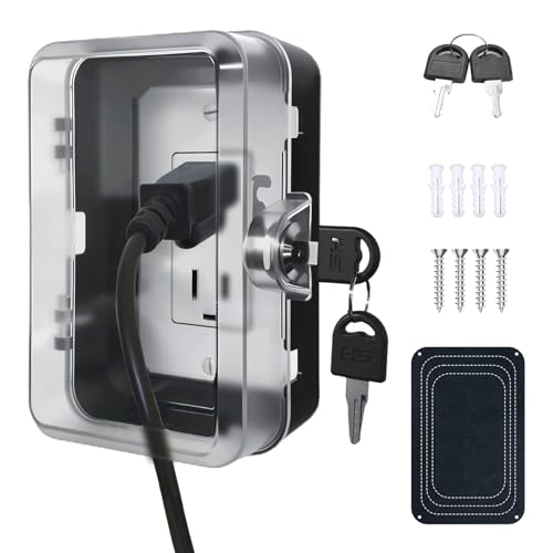 Child Proof Outlet Lock Box with 2 Durable Keys - Heavy | Hand Tools - Image 2