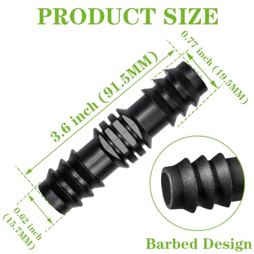 20 PCS Drip Irrigation Fittings Kits Barbed Coupling Connectors - Image 3