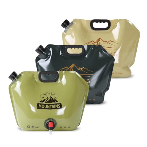 3 Pack Collapsible Water Container 2 Gallon with Spout - Image 2