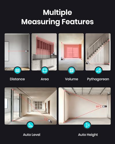 MILESEEY Laser Measure, Laser Measuring Tool with Angle Sensor - Image 6