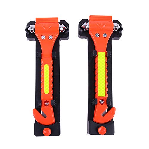 2PCS Car Safety Hammer Emergency with Seat Belt Cutter | Hand Tools - Image 3