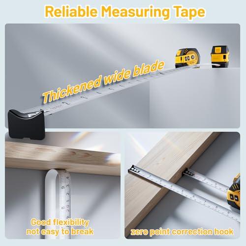 131Ft Laser Tape Measure 2-in-1 with 16Ft Self-Locking Tape - Image 6