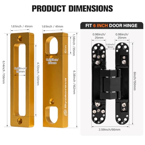 Hidden Door Hinge Jig Kit, Concealed Hinge Installation Template - Image 4