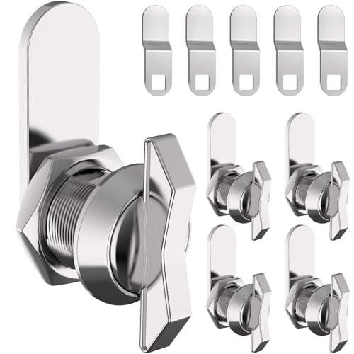 5/8 Inch Thumb Operated Offset Cam Lock Set - Keyless 5PC - Image 2