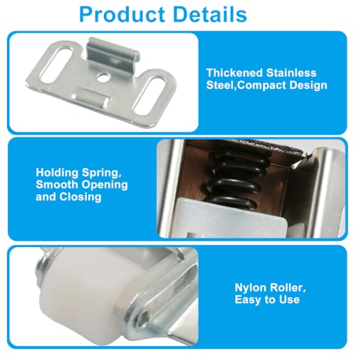 Roller Catch for Cabinet Doors, 1 Set - Image 5
