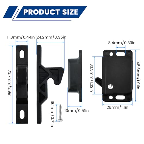 5 Pack RV Drawer Latches and Catches - Image 3