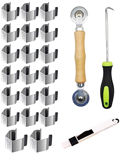 Window & Door Screen Repair Tool Kit, 20 PCS Screen Clips - Image 2