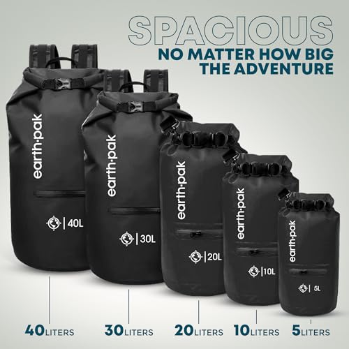 Waterproof Dry Bag with Zippered Pocket - 10L Kayaking Boating - Image 3