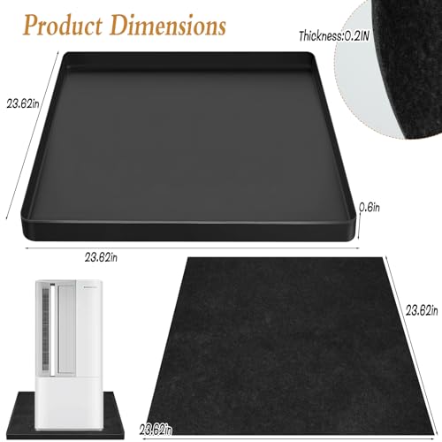 Portable AC Drip Pan with Water Absorption Pad -23.6" x - Image 3