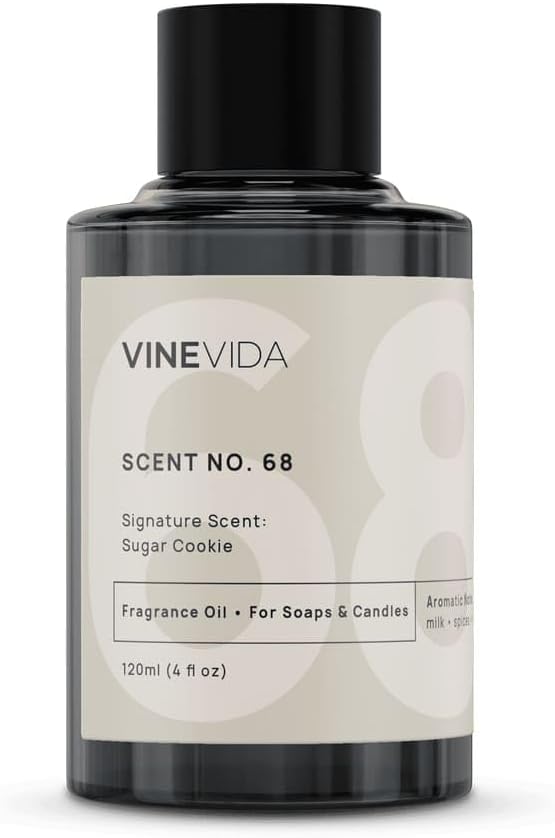 VINEVIDA [4oz] Sugar Cookie Fragrance Oil for Candle Making and Soap Making - Premium Candle Scents for Soy Candles