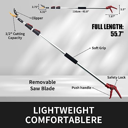 4.6-10 Ft Tree Trimmers Long Handle Pruner with Long Reach - Image 5