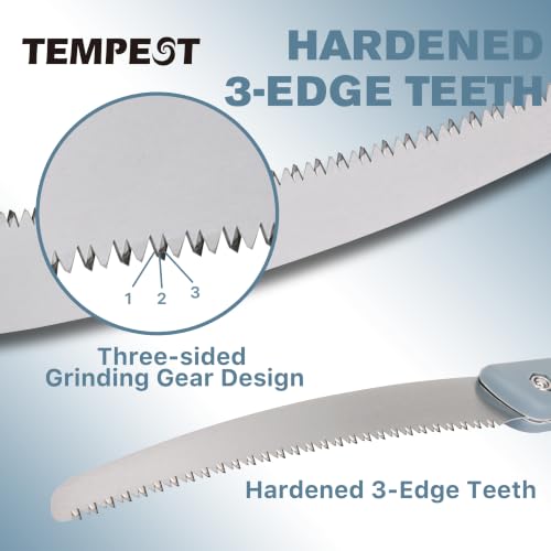 TEMPEST 10" Folding Hand Saw, Triple-Cut Razor Teeth - Image 5