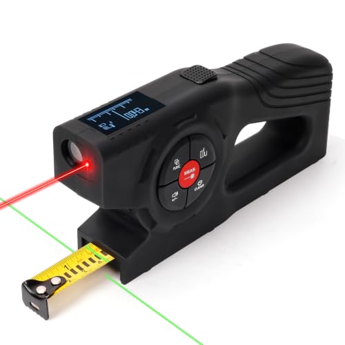 393Ft Digital Tape Measure 3-in-1 Laser Tape Measure & 16ft Tape - Image 2
