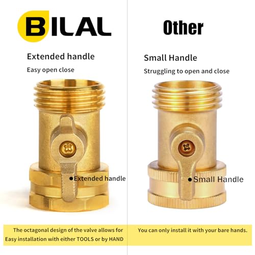 2 Pack Garden Hose Shut Off Valve - Extended Handle - Image 6
