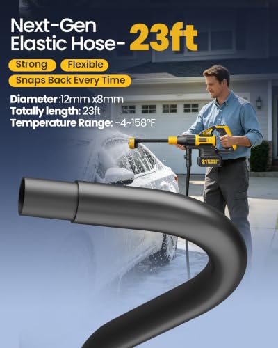 Cordless Pressure Washer Battery Powered, Handheld Cordless Power - Image 7