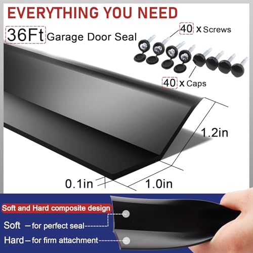 Garage Door Seal Top and Sides - 36 Ft Garage Door Weather - Image 3