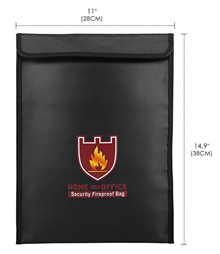 Moko Fireproof Money and Document Bag, 15 x 11 Inch - Image 4