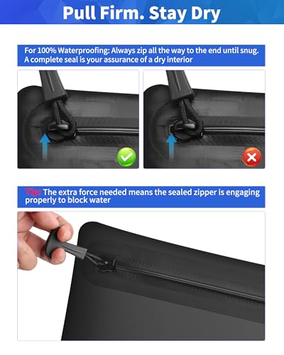 IPX8 Waterproof Document Bag: 15.3x11.8" Zipper Pouch - Image 5