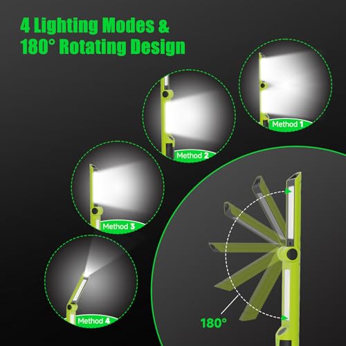 2 PCS Work Light Magnetic,2600ML LED Mechanic Lights - Image 5
