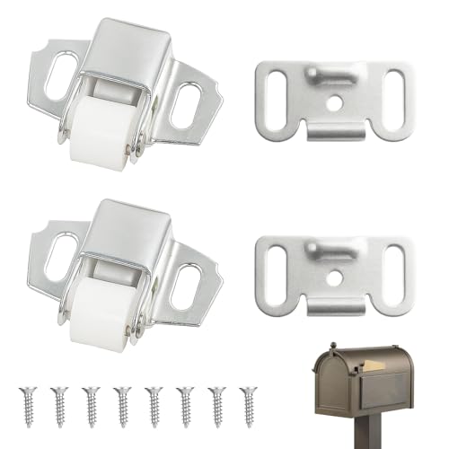 Mailbox Latch Replacement Kit, Cabinet Door Catch Roller - Image 2