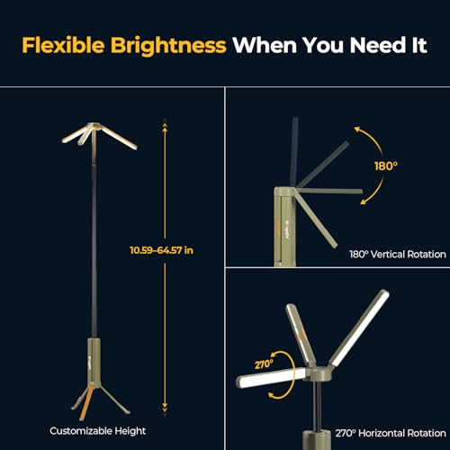 BougeRV Telescopic Camping Light CL04, 15600mAh Camp - Image 3