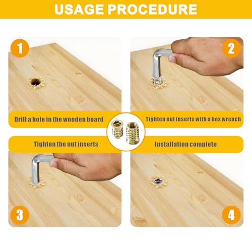 170 PCS Threaded Inserts for Wood Assortment Kit - 10 - Image 5